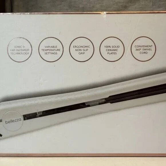 Bellezza	Lux Beauty Ceramic Flat Iron - Picture 3 of 6